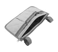OKUMEYR Bedside Caddy with Zip Pocket and Wide Handle, Non Damaging Pongee Material, Ideal for Individuals with Limited Mobility Using Walkers in Bedrooms