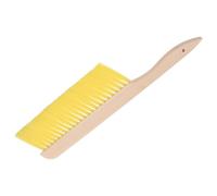 OKUMEYR Bee Broom Wooden Handle Beekeeper Tool Portable for Bee Hive Cleaning Yellow Plastic Hanging Hole