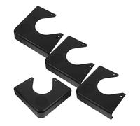 OKUMEYR Billiard Table Corner Plate Resin Hard Plastic Black 4Pcs for Indoor Snooker Table Stability Guard Accessory