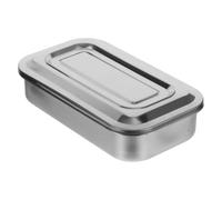 OKUMEYR Box Stainless Steel Sterilization Tray with Lid for Nail Tray for Tools Polished Finish Low-maintenance Design Suitable for Procedures