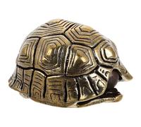 OKUMEYR Brass Turtle Shell Charms Pendant with Pleasant Sound Hanging Decoration Unique Creative Design Golden Turtle Shell Charm for Jewelry Making and Crafting