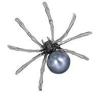 OKUMEYR Brooch Pin Elegant and Creative Silver Alloy for Women Spider-shaped Party Breastpin with Adorable Design Suitable for Proms and Many Occasions