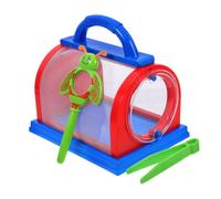 OKUMEYR Cage Portable Butterfly House Outdoor Mesh Insect Observation Box Boys and Girls Explorer Kit with Magnifying Glass Tweezers
