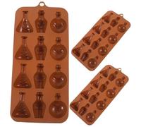 OKUMEYR Candy Mold Set 3pcs Silicone Halloween Molds Chocolate Mould Festive Baking Molds for Sweets