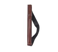 OKUMEYR Capacitive Stylus Pen Cover Premium PU Holder for Touch Screens Fits Pencil Durable Practical Design with Elastic Clip for Easy Use Coffee