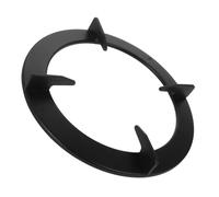 OKUMEYR Cast Iron Wok Ring and Gas Stove Trivets Non-slip Matte Black Kitchen Cooktop Support Bracket for Gas Hob Pan Holder Milk Pot Rack