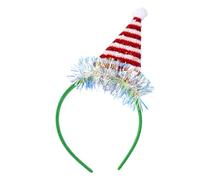 OKUMEYR Christmas Tree and Hat Shaped Headbands Christmas Party 2pcs with Sequins Antlers Hair Accessories for Party Wear Photo Props