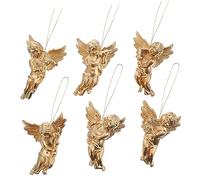 OKUMEYR Christmas Tree Decorations Angels 30pcs Angel Cake Toer Xmas Ornament Hanging Decorations