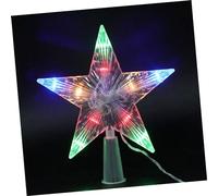 OKUMEYR Christmas Tree Top Star LED Five-Pointed Star Decorative Light Large Size Battery Operated for Party and Bar Table Display
