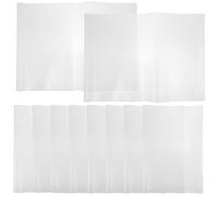 OKUMEYR Clear Book Cover Protector for 16K Soft and Hardcover Books Transparent Plastic Sleeve for Textbook Protection Easy-Clean Book Sleeve for School Office and Home Use