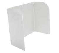 OKUMEYR Cooktop Oil Baffle Splatter Guards for Frying Grease Splatter Guard Foldable Splash Guard Oil Guard Cooking Frying Splatter Guards Griddle Pan Cooking Splatter Screens White Steel
