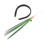 OKUMEYR Creative Novelty Hair Hoop Headband for Birthday Party, Plastic Costume Accessory with Green Onion Shape, Fun Hair Accessory for Women and Men, Festive Atmosphere