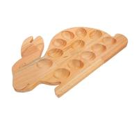 OKUMEYR Deviled Tray Serving Platter Wooden Easter Storage Holder Multi-functional Design and Easy to Clean for Family Gatherings and Festive Celebrations