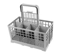 OKUMEYR Dishwasher Drain Basket Cutlery Basket for Silverware Multipurpose Storage Box in Grey Fits Dishwasher Scenarios