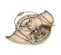 OKUMEYR Door Knocker for Property Aesthetic Enhancement Bat Shape Resin Front Door Hardware with Easy Installation and Decorative Security