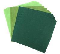 OKUMEYR Easy to Operate Green Polyester Felt Fabric Sheets 18pcs for Sewing Crafts for Making Crafts or Kindergarten Early Education