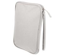 OKUMEYR Electronics Accessory Carrying Bag Multifunctional Storage Pouch Extended Handle Grey Cable Organizer Case for Travel and Electronic Accessories