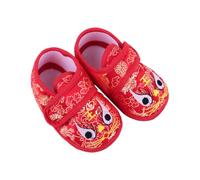 OKUMEYR Embroidered Cartoon Tiger-head Shoes Breathable Soft Sole Non-slip Warm Footwear for First Steps Indoor Outdoor Use