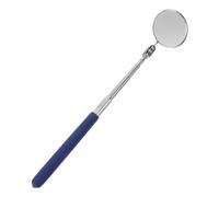 OKUMEYR Extendable Telescoping Vehicle Inspection Mirror for Mechanics with Adjustable Rotatable Head Blue Auto Under Car Inspection Tool for Hard to Reach Areas and Automotive Maintenance