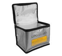 OKUMEYR Fireproof Lithium Battery Pouch Explosion-Proof Safety Bag Silver Battery Protection Case for Rc Car Drone Storage and Transport