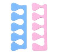 OKUMEYR Foam Toe Separators Pink Sponge for Pedicure and Manicure 2pcs Comfortable Nail Spacers Random Color for Finger Nails