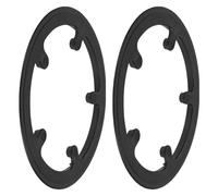 OKUMEYR Front Plate 2pcs and City Commuting for Mountain Biking Black Plastic Bicycle Chain Guard Protector with Easy Installation for Bike Chainring Guard Protector