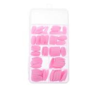 OKUMEYR Frosted Short Nail Plate Reusable False Nail Detachable Full Cover Stylish Finish for Occasion