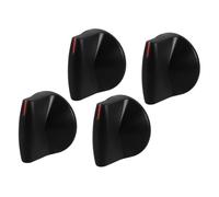 OKUMEYR Gas Stove Knob Switches 2 Pairs Universal Metal Control Knobs Built-in Ignition Button for Cooker Oven Compatible Gas