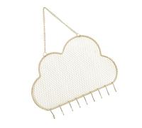 OKUMEYR Golden Iron Earring Storage Rack with Elegant Cloud Shape, Simple and Sturdy Earring Holder Stand over The Counter and Trade Shows Display