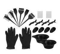 OKUMEYR Hair Dye Kit No Hassle Accessories Portable Hair Coloring Tool Set 20pcs Plastic Brushes Combs for Home and Salon Use