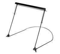 OKUMEYR Harmonica Organ Holder Neck Mouth Black Alloy Zinc Adjustable Stand Lightweight Harmonica Rack Frees Hands and Your for Beginners Performers
