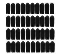 OKUMEYR Headband Replacement Caps Hair Hoops DIY Accessories 100pcs Rubber Black Comfortable Wear for Hair Band and All Kinds of Projects