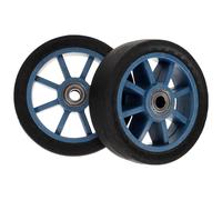 OKUMEYR Heavy Duty PVC Replacement Wheels User-Friendly Trolley Accessories 2pcs with Practical Wheel Replacement for Easy Mobility for Shopping Cart and Push Cart