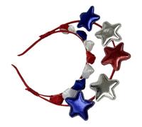 OKUMEYR Independence Day Festival Headband Five-point Stars Comfortable Hair Accessory for Celebrations for Parties and Family Gatherings