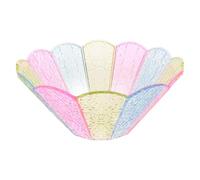 OKUMEYR Lamp Shade that Diffuses Light Evenly Vintage French Acrylic Pleated with Floral Style, Lightweight Small Accent Lamp Shade for Cafés and Living Room Decoration