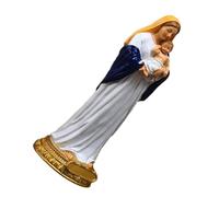 OKUMEYR Lifelike Resin Mary Figurine, Classical White Decorative Sculpture for Room, Easy to Clean Religious Craft Ornament for Different Events