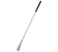 OKUMEYR Long Handled Stainless Steel Shoe Horn Tool with Adjustable Handle for Shoes and Boots Practical Reducing Bending for Elderly and Those with Back