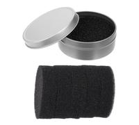 OKUMEYR Makeup Brush Cleaner Box with 1 Single-Layer Cleaning Sponge and 5 Replacement Sponges Cosmetic Brush Cleaning Tool for Quick Makeup Removal and