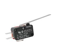 OKUMEYR Micro Long Hinge Lever Arm Spdt Micro Switch V-153-1c25 15a 250v Momentary Long Handle Limit Switch for Industrial Control