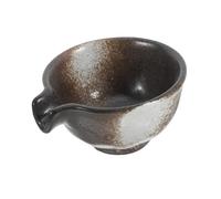OKUMEYR Mini Ceramic Dipping Bowl Japanese Style Soy Sauce Dish Pouring Spout for Condiments and Sushi Appetizers Small Serving Bowl for Family Dinners