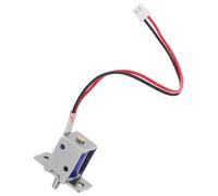 OKUMEYR Miniature Solenoid Lock for Drawers and Cabinets with 4.5mm Travel, Reliable Push Pull Electromagnet, Iron and Abs Material, for Spaceconstrained Scenarios and Shops