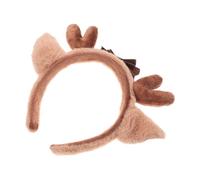 OKUMEYR Multi-function Deer Ear Hairband Plush Headband Hair Accessory for Women Lovely Deer Ears Design for Cosplay Party Makeup Face Washing Holiday