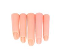OKUMEYR Nail Art Practice Finger Model without Magnet for Manicure Training Plastic False Finger Suitable for Nail Art Painting and Training by Salon Artists and Beginners