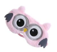 OKUMEYR Owl Shaped Plush Eye Mask for Sleeping Comfortable Cloth Material with Light Shading and Eye Pressure Relief for Hotel Stay Or Take A Break After Lunch