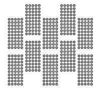 OKUMEYR Pet Scanner Reflective Marker Dots with 50pcs Per Sheet 10 Sheets for Precise Data Transmission and Real-time Transmission for Industrial and Mapping Projects 3d Scanning