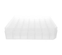 OKUMEYR Plastic Storage Case for Vials and Microtubes with 49 Compartments and Secure Lid, Stable Placement Design for Research Labs and Medicine Development