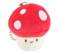 OKUMEYR Plush Mushroom Keychain Pendant Cute Cartoon Bag Charm Soft Hanging Ornament for Keys Sturdy Plush Mushroom Doll Keychain for Couples and Friends