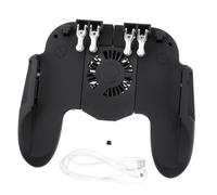 OKUMEYR Portable Game Grip Mobile Game Controller Six-finger Linkage Trigger Handle for Stable Grip No Mapping View Supports below Phones