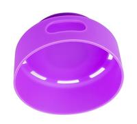 OKUMEYR Portable Silicone Protective Case with Suction Cup Base for Generation Sticky Gel Pad Mount Full Access Speaker Cover Reusable Travel and Home Accessory in Purple