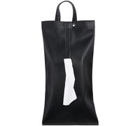 OKUMEYR Pu Leather Car Tissue Holder with Comfortable Texture and Easy to Load Design Simple Solid Colour Tissue Case Cover for Travel and Car Use
